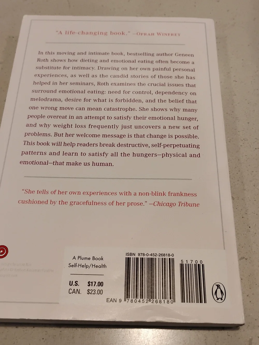 When Food Is Love (1st Plume Printing, JULY 1992) - White Cover